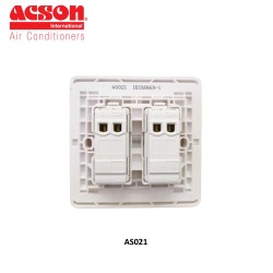 EASI SWITCH ACSON AS021 2 GANG 1 WAY 16AX 250V EASI SWITCH ACSON AS021 2 GANG 1 WAY 16AX 250V