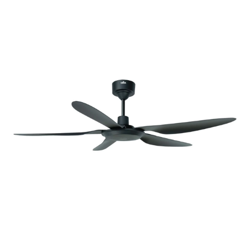 Ceiling Fan Deka C/W RC F5dc Pro 56" 5 Blade Matt Black