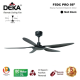 Ceiling Fan Deka C/W RC F5dc Pro 56" 5 Blade Matt Black
