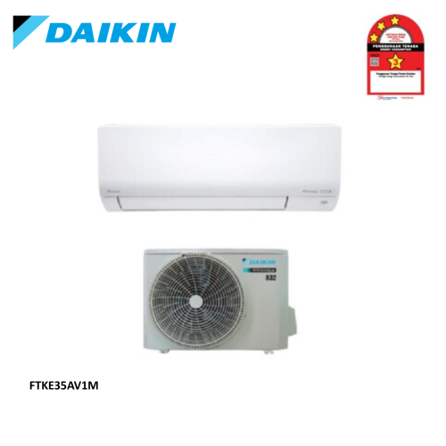 Daikin 1.0HP R32 FTKE Series Wall Mounted (WiFi) Inverter Air Conditioner
