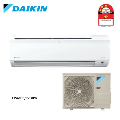 Daikin Non-Inverter 1.0HP R32 FTV Series (GIN ION) Wall Mounted WIFI Air Conditioner