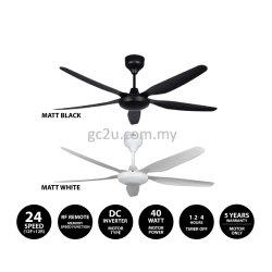 Ceiling Fan KDC 5 Blades DC Motor 24 Speed + Reverse with Remote Control
