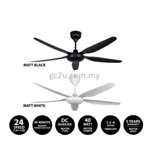 Ceiling Fan KDC 5 Blades DC Motor 24 Speed + Reverse with Remote Control Ceiling Fan KDC 5 Blades DC Motor 24 Speed + Reverse with Remote Control