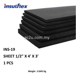 INSULATION SHEET 1/2" X 4'X 3' ( INSULFLEX ) INSULATION SHEET 1/2" X 4'X 3' ( INSULFLEX )