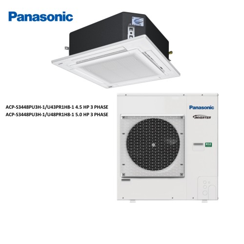 Panasonic Ceiling Cassette 2.0 HP-5.0 HP Inverter (R32) 1 Phase & 3 Phase