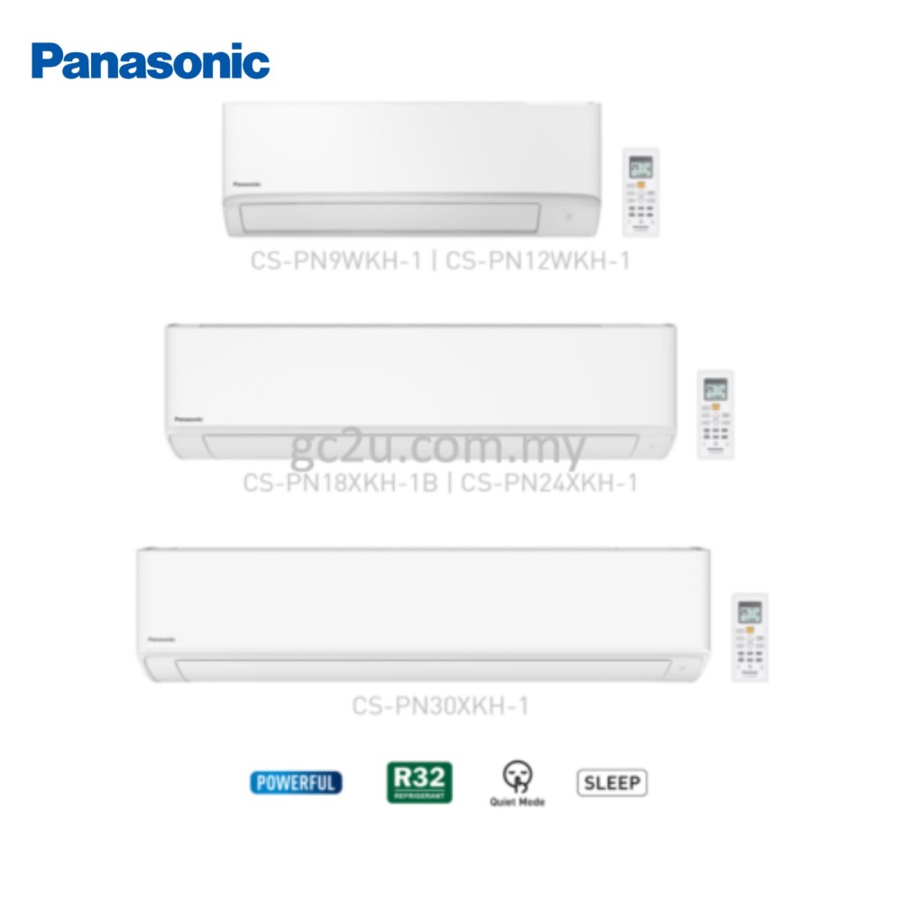 Panasonic 1.0HP Non-Inverter PN-W Series Wall Standard R32