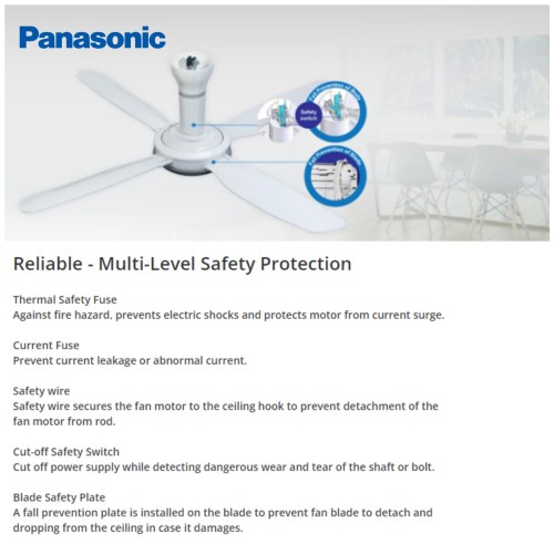 Ceiling Fan Pan. F-M15AO 3 Blade (Regulator)