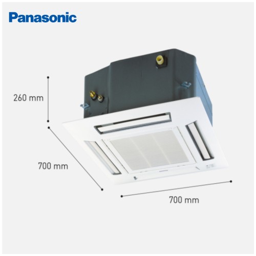 Panasonic CS/CU-PV18RB4H Mini Cassette 2.0 HP & 2.5 HP (Non Inverter - R410A)
