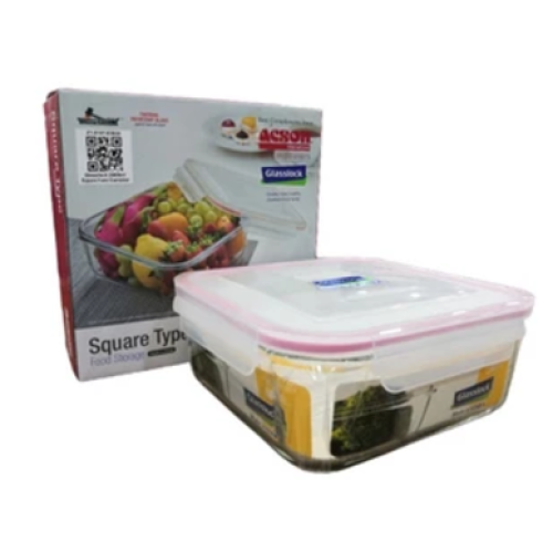 ACSON GLASSLOCK 2600ML FOOD CONTAINER (SQUARE) Z1-0197 ACSON GLASSLOCK 2600ML FOOD CONTAINER (SQUARE) Z1-0197