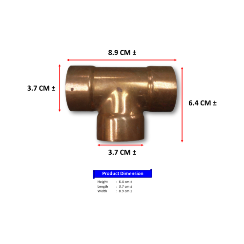 Tee Copper 1 3/8