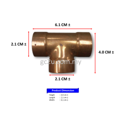 TEE COPPER 7/8 TEE COPPER 7/8