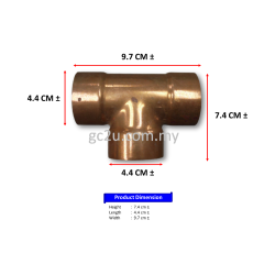 TEE COPPER 1 5/8 TEE COPPER 1 5/8