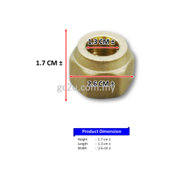 FLARE NUT 1/2 FLARE NUT 1/2