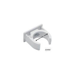 Saddle Clip Pvc 20mm (White)