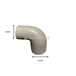 Elbow Reducer Pvc 20mm X 15mm