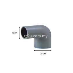 Elbow Reducer Pvc 25mm X 20mm