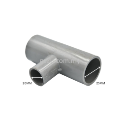 Tee Reducer Pvc 25mm X 20mm