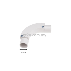 Long Bend Pvc (20mm) White